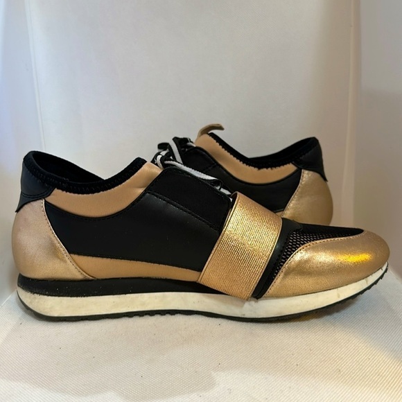 Steve Madden Kaiyo Rose Gold Metallic Sneaker Size 9M - GUC - Picture 6 of 13